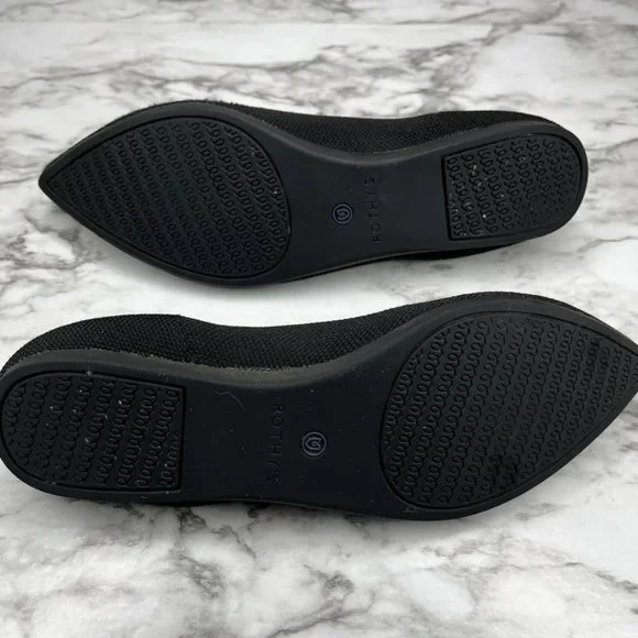 Rothy's The Classic Point Solid Shoe Flat Slip On Office Work Professional Sleek
